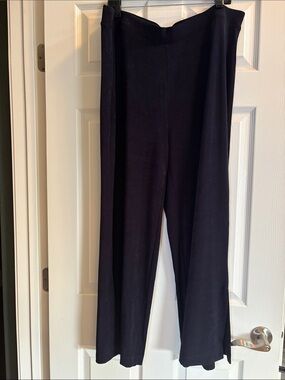 Chicos Women's Navy Wide-Leg Pants